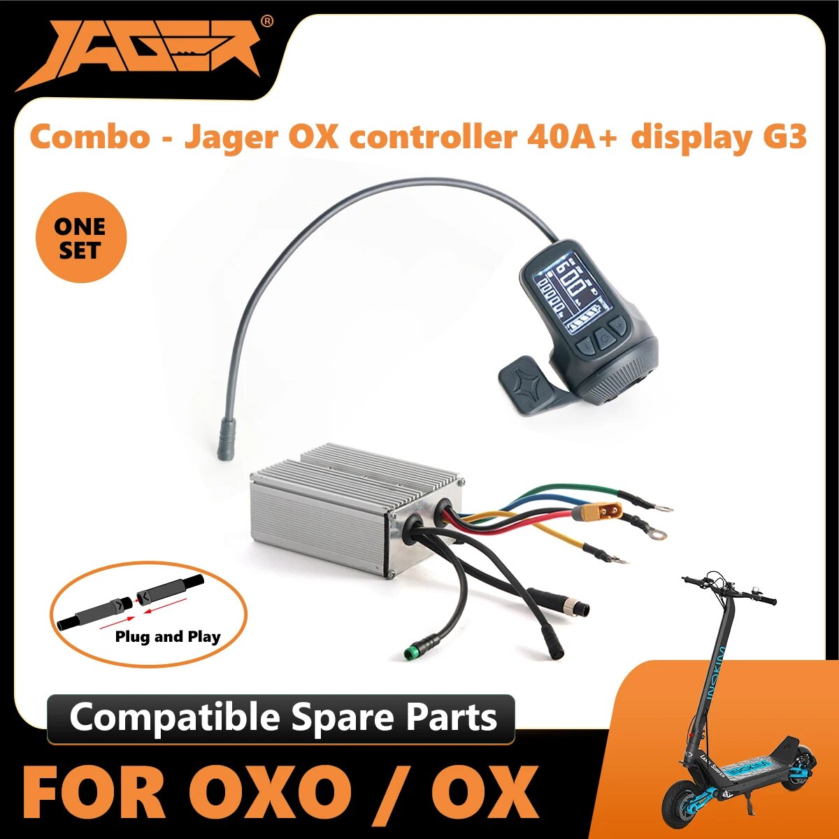 Combo-Jager OX Controller 40A with Jager Display generation 3 inokim parts accessories