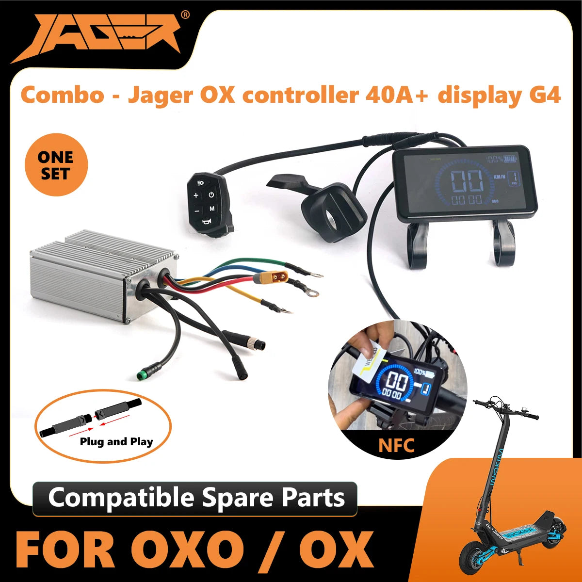 Combo-Jager OX Controller 40A with Jager Display generation 4 inokim parts accessories
