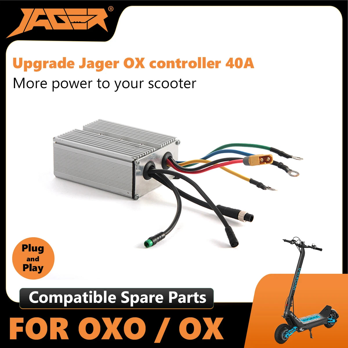 Jager OX controller generation 5 compatible Inokim OX upgrade 12MOS DC Motor brushless controller 40A inokim parts accessories