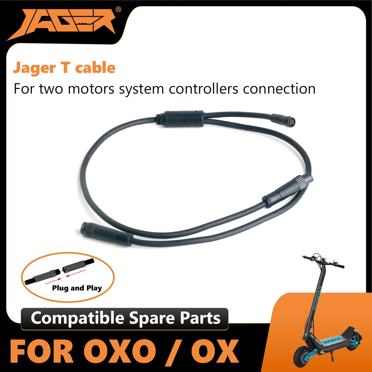 Jager dual motor cable compatible Inokim OXO inokim parts accessories