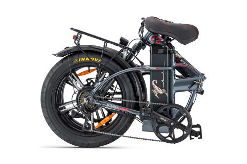 Burner S4 fat tire e-bike side view — hydraulic brakes MOZO suspension