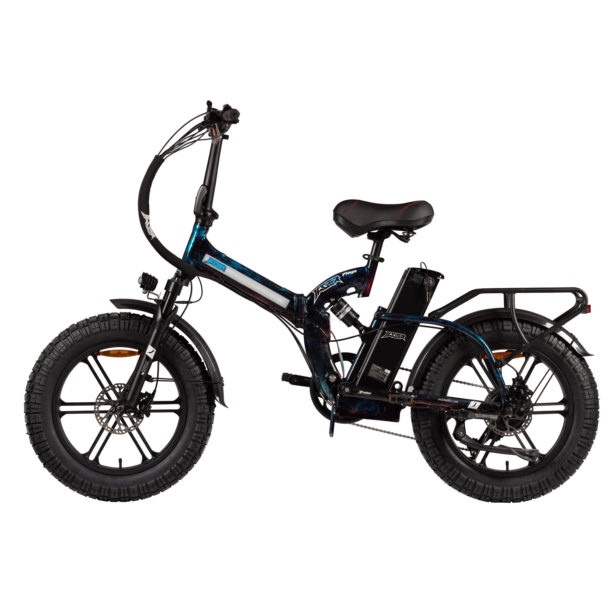 Burner X4 LED — Burning Man 2026 E-Bike Rental | RGB LED Fat Tire Folding E-Bike | Reno NV from $750