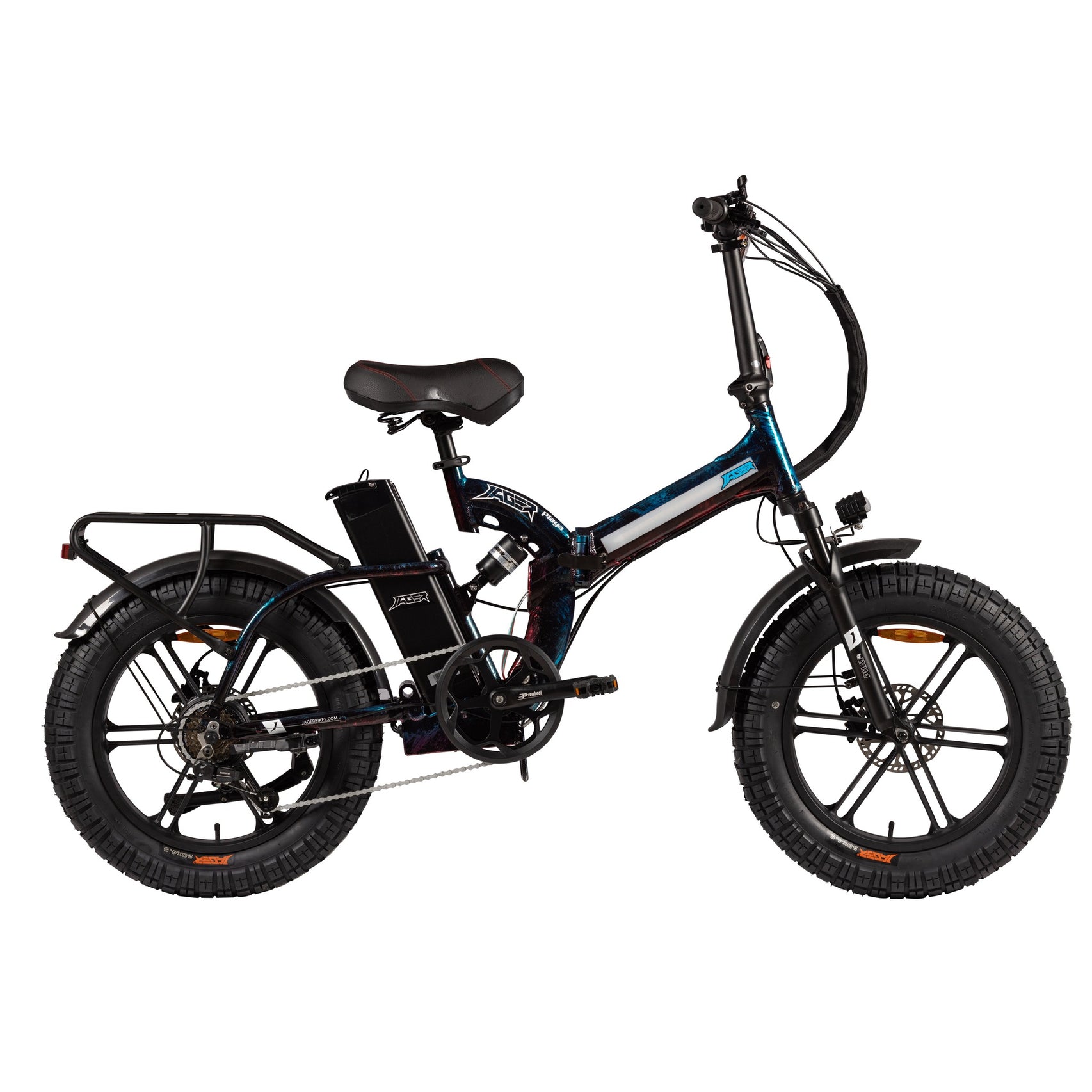 Burner X4 LED — Burning Man 2026 E-Bike Rental | RGB LED Fat Tire Folding E-Bike | Reno NV from $750