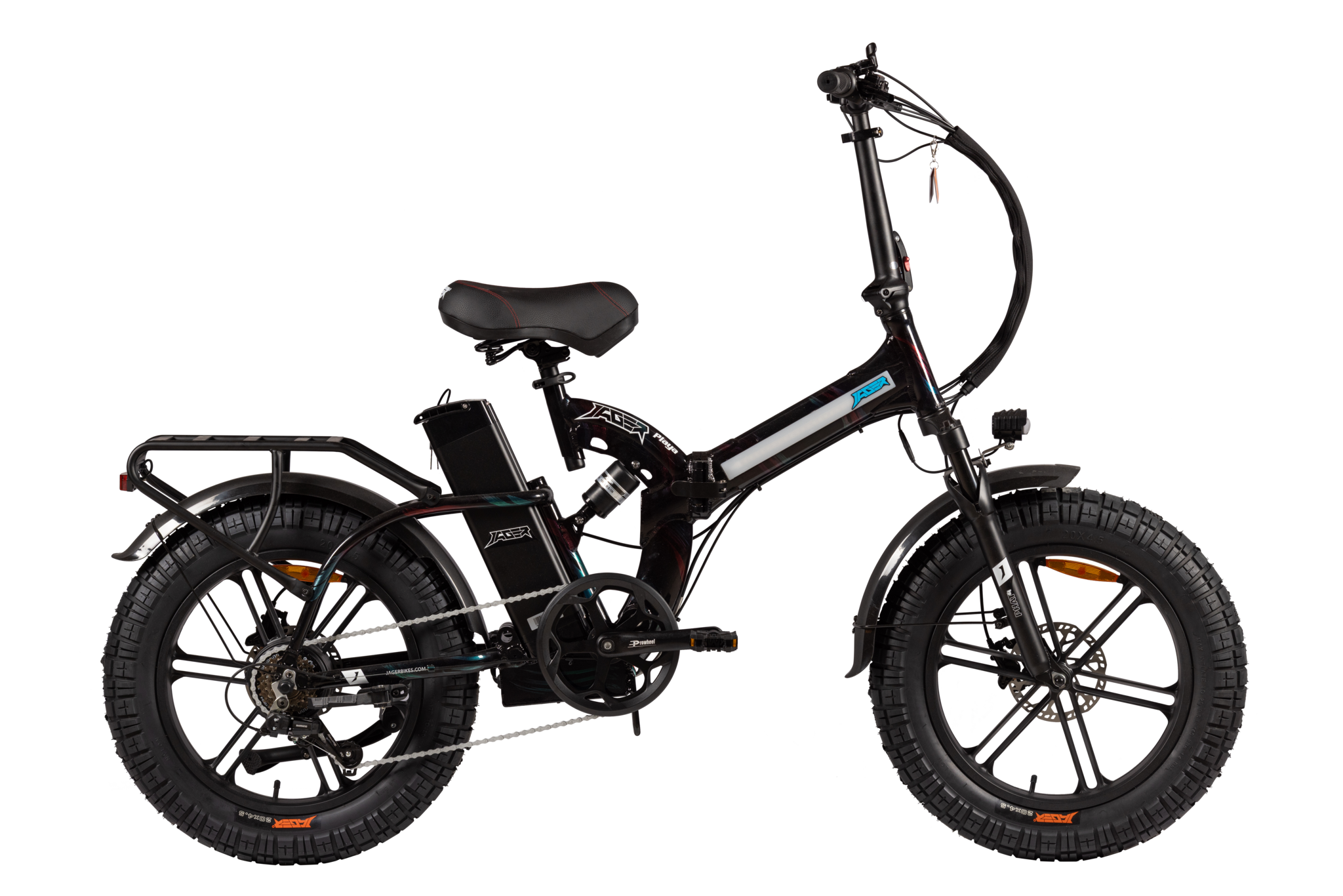 Burner X4 LED — Burning Man 2026 E-Bike Rental | RGB LED Fat Tire Folding E-Bike | Reno NV from $750
