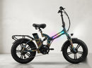 Burner X4 LED — Burning Man 2026 E-Bike Rental | RGB LED Fat Tire Folding E-Bike | Reno NV from $700
