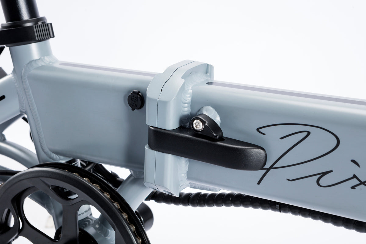 Jager Pixie folding bike frame hinge lock mechanism