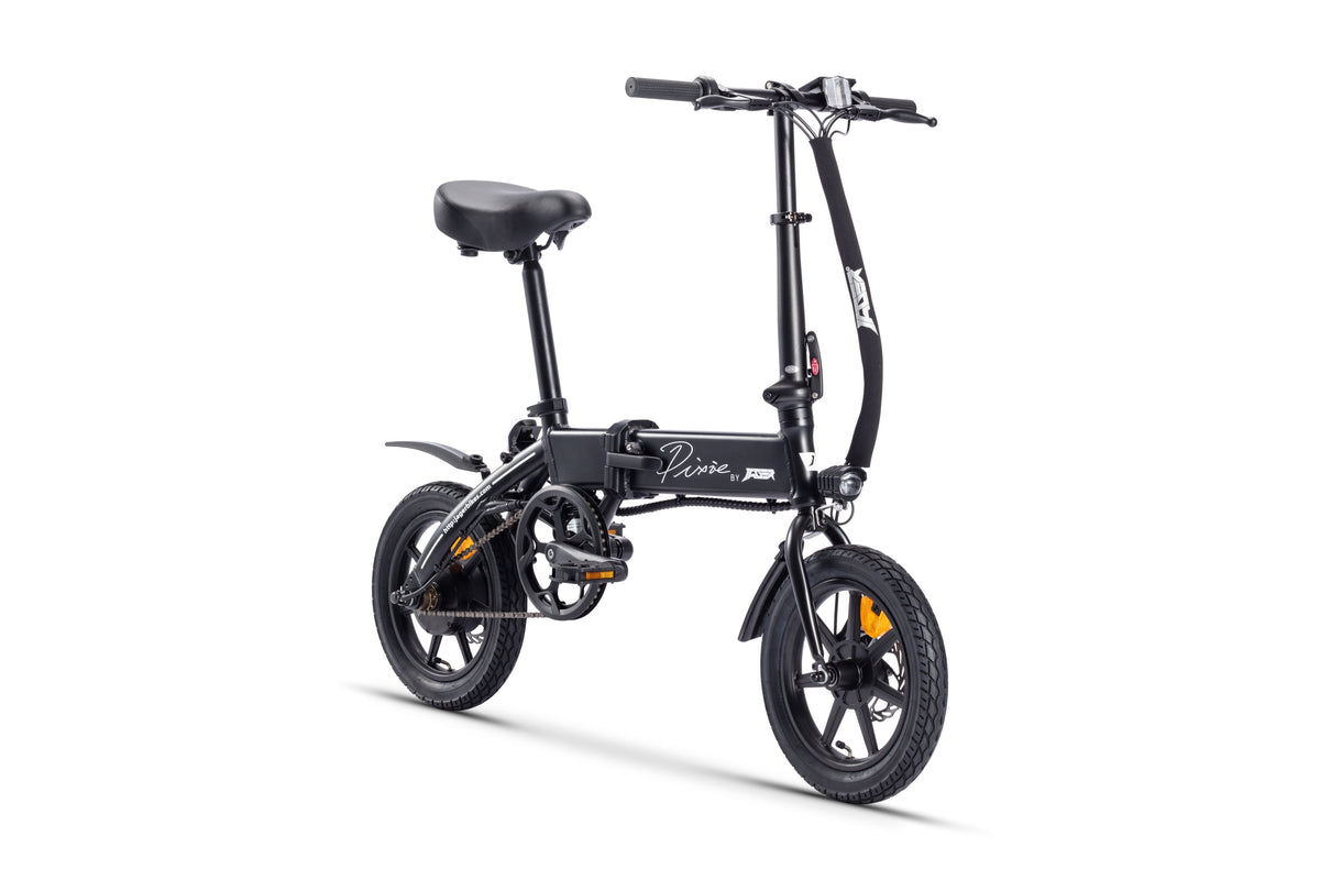 Jager Pixie folding electric bike black side view