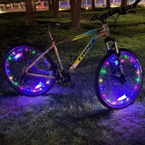 LED Bike Wheel Light With String Lights