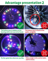 LED Bike Wheel Light With String Lights