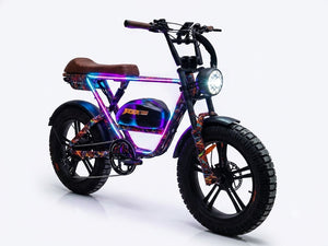 Burner B52 LED — Burning Man 2027 E-Bike Rental | Glow-in-the-Dark Fat Tire Cruiser | Reno NV from $1,500