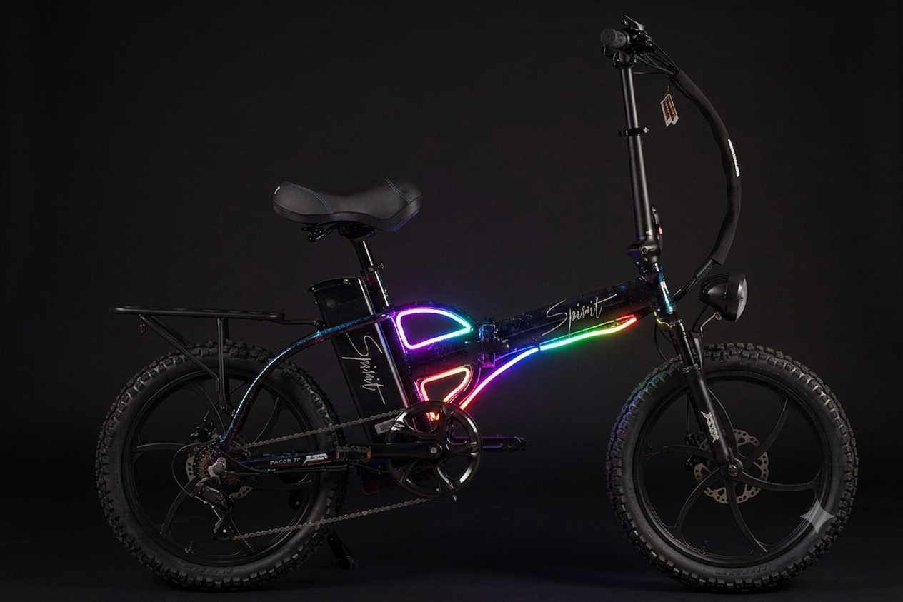 Burner Spirit LED 3 Inch Off Road — Burning Man 2026 E-Bike Rental |Folding E-Bike | Reno NV from $700