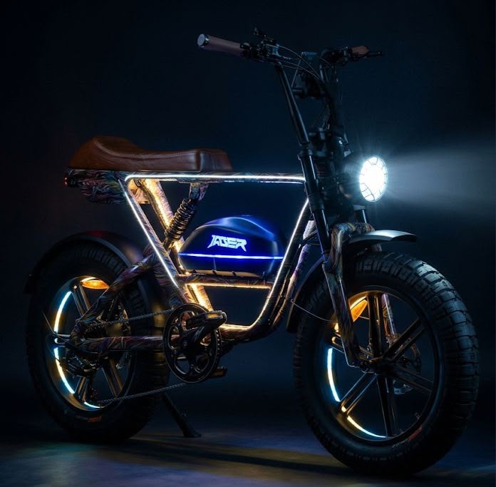 Burner B52 LED — Burning Man 2026 E-Bike Rental | Glow-in-the-Dark Fat Tire Cruiser | Reno NV from $1,500