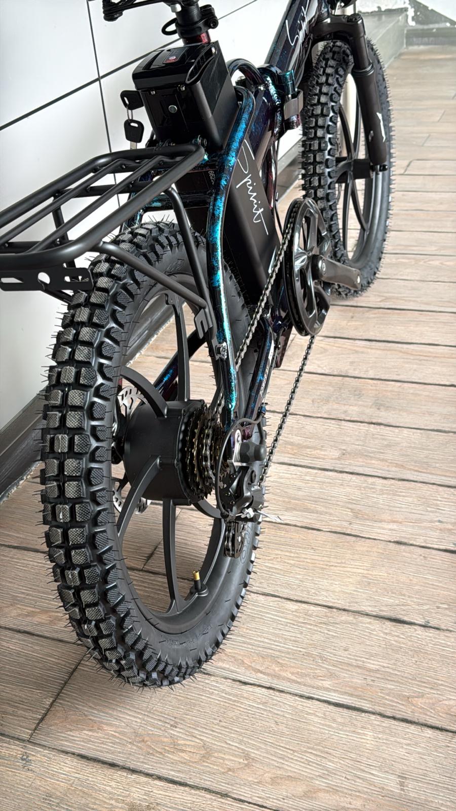 Burner Spirit LED — Burning Man 2026 E-Bike Rental | LED Off-Road Folding E-Bike | Reno NV from $550